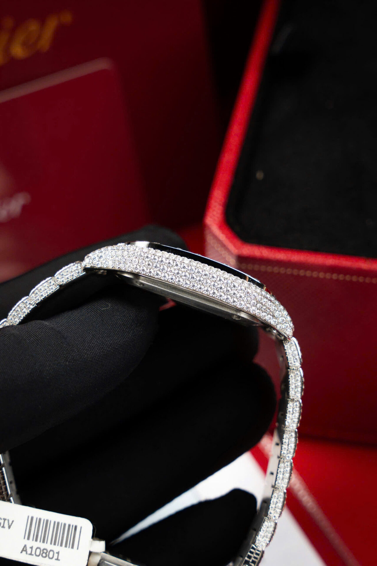 ĐỒNG HỒ CARTIER SANTOS CHẾ TÁC FULL MOISSANITE CỌC SỐ Ả RẬP NHÀ MÁY BV 35MM (5) ĐỒNG HỒ CARTIER SANTOS CHẾ TÁC FULL MOISSANITE CỌC SỐ Ả RẬP NHÀ MÁY BV 35MM