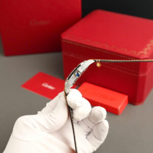 ĐỒNG HỒ CARTIER SANTOS REPLICA KIM CƯƠNG MOISSANITE DÂY DA NÂU 39.8MM 6 ĐỒNG HỒ CARTIER SANTOS REPLICA KIM CƯƠNG MOISSANITE DÂY DA NÂU 39.8MM