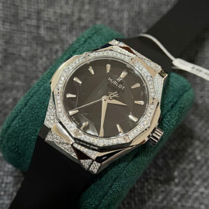 ĐỒNG HỒ HUBLOT CLASSIC ORLINSKI CHẾ TÁC DEMI MOISSANITE MẶT ĐEN 40MM 4 ĐỒNG HỒ HUBLOT CLASSIC ORLINSKI CHẾ TÁC DEMI MOISSANITE MẶT ĐEN 40MM