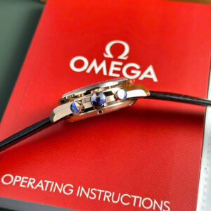 OMEGA SPEEDMASTER REPLICA MOONWATCH WATCH LEATHER STRAP RMF 42MM 3 ĐỒNG HỒ OMEGA SPEEDMASTER REPLICA MOONWATCH DÂY CAO SU NHÀ MÁY RM 42MM