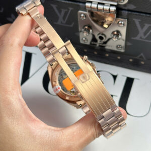 OMEGA SPEEDMASTER REPLICA WATCHES BLACK DIAL RM FACTORY 42MM 7 ĐỒNG HỒ OMEGA SPEEDMASTER REPLICA VÀNG HỒNG MẶT ĐEN NHÀ MÁY RM 42MM (2)