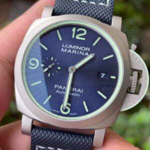 PANERAI LUMINOR MARINA BEST COPY WATCHES TITANIUM CASE FABRIC CANVAS VSF 44MM 1 ĐỒNG HỒ PANERAI LUMINOR MARINA BEST COPY VỎ TITANIUM DÂY VẢI CANVAS VSF 44MM