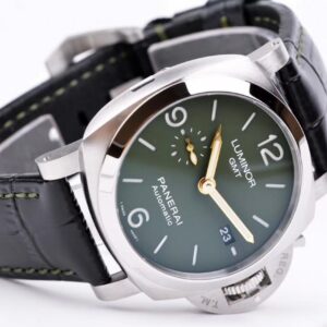 PANERAI LUMINOR REP 1:1 WATCH GOLD NEEDLE BLUE LEATHER VS FACTORY 44MM 2 ĐỒNG HỒ PANERAI LUMINOR REPLICA KIM VÀNG DÂY DA XANH NHÀ MÁY VS 44MM