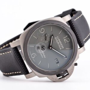 PANERAI LUMINOR REPLICA WATCH GREY DIAL CARBON BEZEL VS FACTORY 44MM 4 ĐỒNG HỒ PANERAI LUMINOR REPLICA MẶT XÁM NIỀNG CARBON NHÀ MÁY VS 44MM