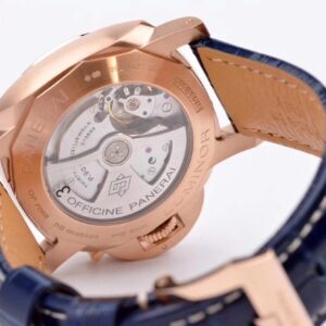 PANERAI LUMINOR REPLICA ROSE GOLD WATCHES SAUCY BLUE VS FACTORY 44MM 6 ĐỒNG HỒ PANERAI LUMINOR REPLICA VÀNG HỒNG MẶT XANH NHÀ MÁY VS 44MM