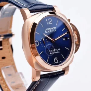PANERAI LUMINOR REPLICA ROSE GOLD WATCHES SAUCY BLUE VS FACTORY 44MM 3 ĐỒNG HỒ PANERAI LUMINOR REPLICA VÀNG HỒNG MẶT XANH NHÀ MÁY VS 44MM