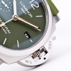 PANERAI LUMINOR REPLICA WATCHES FULL GREEN RUBBER STRAP VS FACTORY 44MM 5 ĐỒNG HỒ PANERAI LUMINOR REPLICA XANH LÁ CÂY DÂY CAO SU NHÀ MÁY VS 44MM