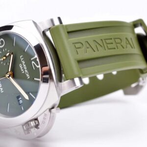 PANERAI LUMINOR REPLICA WATCHES FULL GREEN RUBBER STRAP VS FACTORY 44MM 7 ĐỒNG HỒ PANERAI LUMINOR REPLICA XANH LÁ CÂY DÂY CAO SU NHÀ MÁY VS 44MM