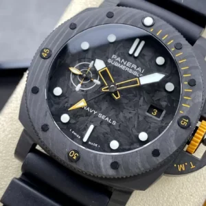 PANERAI SUBMERSIBLE BEST REPLICA CARBON CASE METEORITE DIAL VSF 42MM 1 ĐỒNG HỒ PANERAI SUBMERSIBLE CHẾ TÁC VỎ CARBON MẶT THIÊN THẠCH VSF 42MM (1)