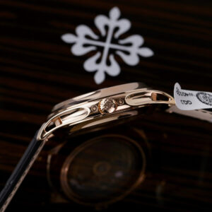 PATEK PHILIPPE 5205R REPLICA WATCHES GREEN DIAL WRAPPED GOLD 18K GR FACTORY 40MM 6 ĐỒNG HỒ PATEK PHILIPPE 5205 BỌC VÀNG HỒNG REOLICA MẶT XANH NHÀ MÁY GR 40MM