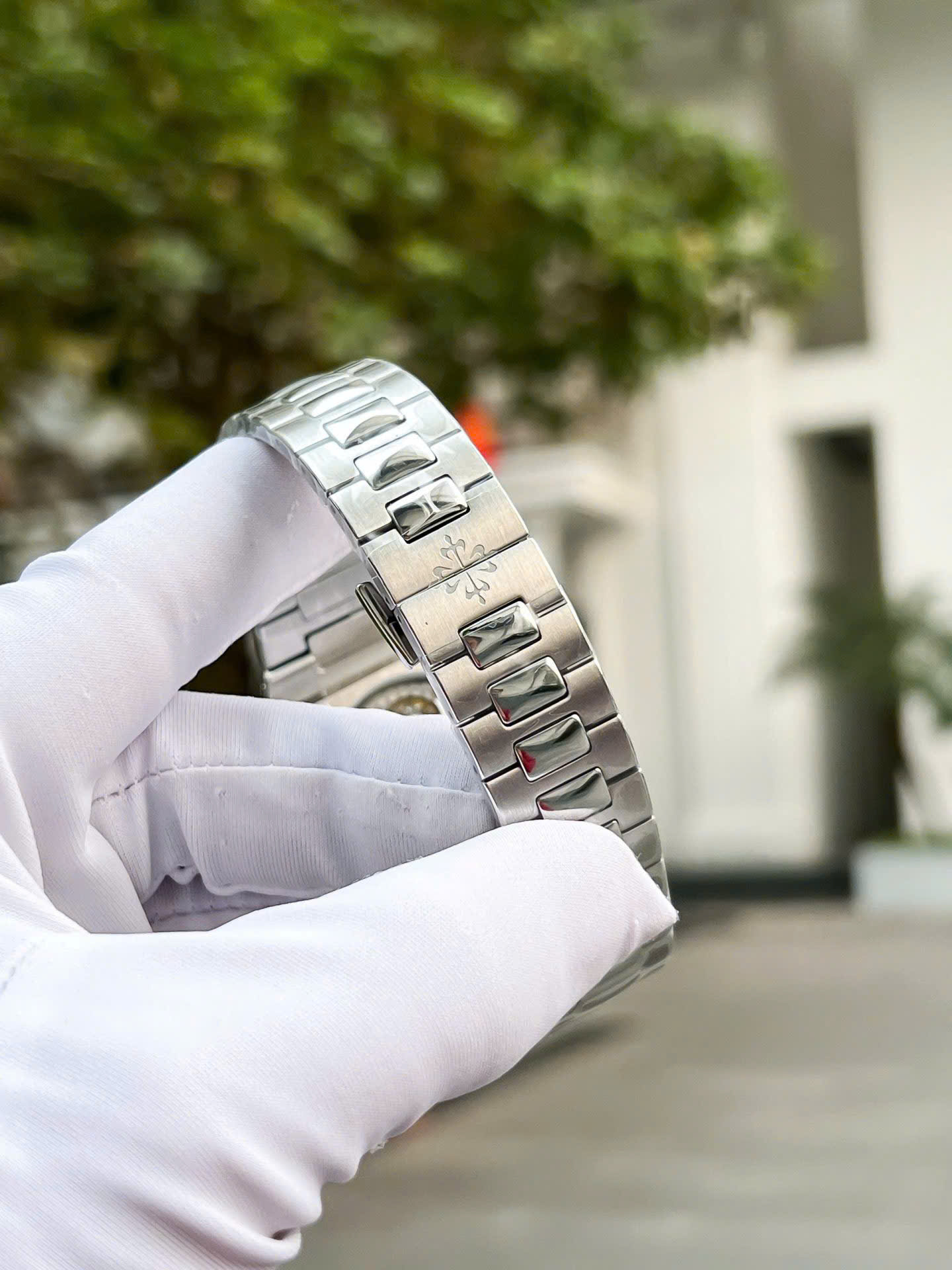 ĐỒNG HỒ PATEK PHILIPPE CUBITUS REPLICA WATCH MẶT XANH BLUE 5821 TW 40MM (3) ĐỒNG HỒ PATEK PHILIPPE CUBITUS REPLICA WATCH MẶT XANH BLUE 5821 TW 40MM