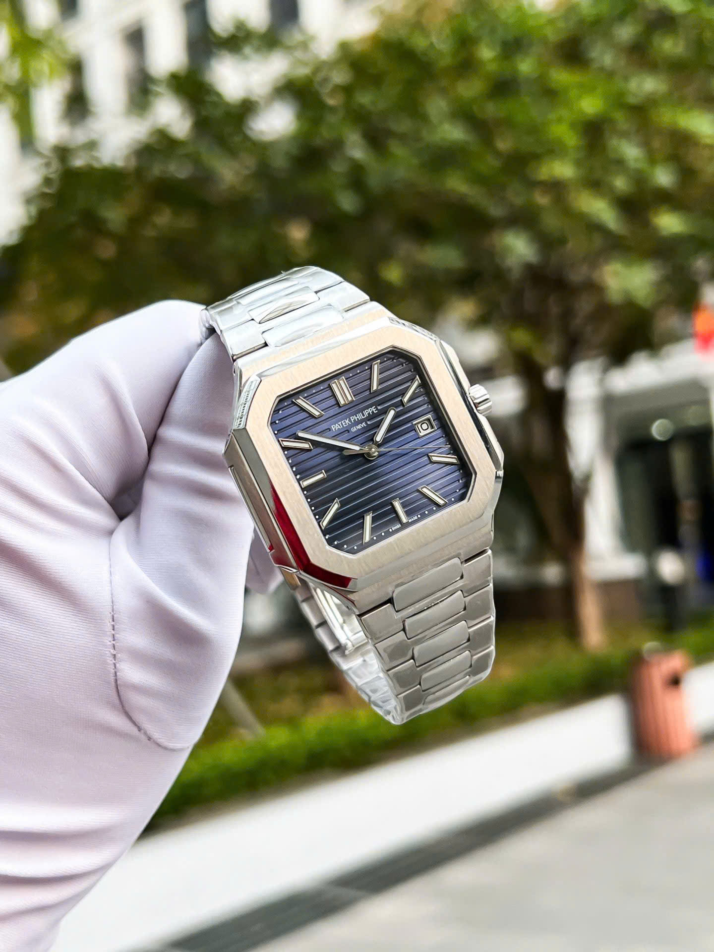 ĐỒNG HỒ PATEK PHILIPPE CUBITUS REPLICA WATCH MẶT XANH BLUE 5821 TW 40MM (5) ĐỒNG HỒ PATEK PHILIPPE CUBITUS REPLICA WATCH MẶT XANH BLUE 5821 TW 40MM