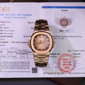 ĐỒNG HỒ PATEK PHILIPPE NAUTILUS 5711 CHẾ TÁC BỌC VÀNG MẶT CHOCOLATE 3K 40MM (1)