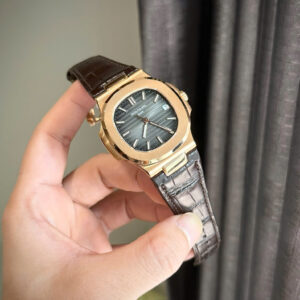 ĐỒNG HỒ PATEK PHILIPPE NAUTILUS 5711 REPLICA WATCH BỌC VÀNG MẶT XÁM NHÀ MÁY 3K 40MM 3 ĐỒNG HỒ PATEK PHILIPPE NAUTILUS 5711 REPLICA WATCH BỌC VÀNG MẶT XÁM NHÀ MÁY 3K 40MM