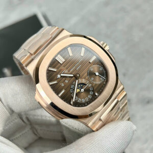 PATEK PHILIPPE NAUTILUS 5712 CUSTOM WATCH WRAPPED GOLD CHOCOLATE DIAL 40MM 3 ĐỒNG HỒ PATEK PHILIPPE NAUTILUS 5712 CHẾ TÁC BỌC VÀNG MẶT CHOCOLATE 40MM