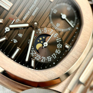 PATEK PHILIPPE NAUTILUS 5712 CUSTOM WATCH WRAPPED GOLD CHOCOLATE DIAL 40MM 4 ĐỒNG HỒ PATEK PHILIPPE NAUTILUS 5712 CHẾ TÁC BỌC VÀNG MẶT CHOCOLATE 40MM