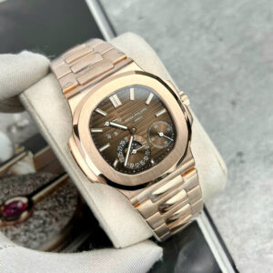 PATEK PHILIPPE NAUTILUS 5712 CUSTOM WATCH WRAPPED GOLD CHOCOLATE DIAL 40MM 2 ĐỒNG HỒ PATEK PHILIPPE NAUTILUS 5712 CHẾ TÁC BỌC VÀNG MẶT CHOCOLATE 40MM