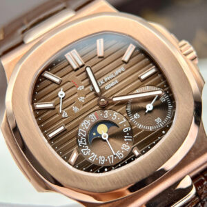 PATEK PHLIPPE NAUTILUS 5712 REPLICA WATCH WRAPPED GOLD 18K ZF FACTORY 40MM 8 ĐỒNG HỒ PATEK PHLIPPE NAUTILUS 5712 REPLICA BỌC VÀNG 18K NHÀ MÁY ZF 40MM