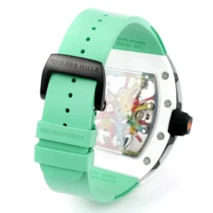 RICHARD MILLE REPLICA WATCH RM68-01 CERAMIC GREEN RUBBER STRAP RM FACTORY 45MM 8 ĐỒNG HỒ RICHARD MILLE REPLICA WATCH RM68-01 CERAMIC DÂY CAO SU XANH NHÀ MÁY RM 45MM