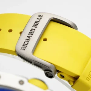 RICHARD MILLE RM61-01 REPLICA WATCH GREEN DIAL YELLOW RUBBER STRAP ZF 43MM 8 ĐỒNG HỒ RICHARD MILLE RM61-01 REPLICA 11 MẶT XANH DÂY CAO SU VÀNG ZF 43MM
