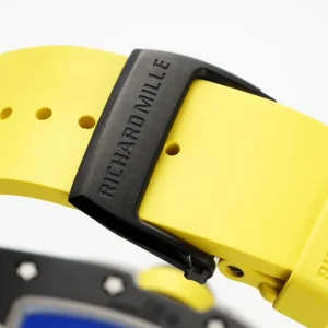 RICHARD MILLE RM61-01 REPLICA WATCH BLACK CERAMIC YELLOW RUBBER STRAP ZF 43MM 8 ĐỒNG HỒ RICHARD MILLE RM61-01 REPLICA VỎ GỐM ĐEN DÂY CAO SU VÀNG NHÀ MÁY ZF 43MM