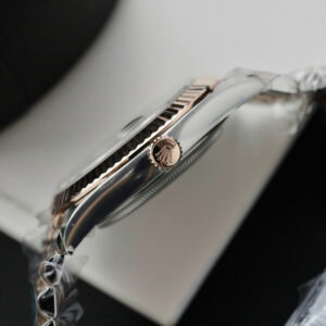 ROLEX DATEJUST CHOCOLATE DIAL CUSTOM WATCH WRAPPED GOLD MOISSANITE 41MM 6 ĐỒNG HỒ ROLEX DATEJUST MẶT CHOCOLATE CHẾ TÁC BỌC VÀNG CỌC SỐ MOISSANITE 41MM