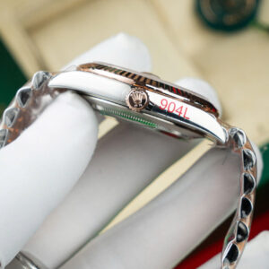 ROLEX DATEJUST REPLICA WATCHES GREY DIAL ROSE WRAPPED GOLD GM FACTORY 41MM 5 ĐỒNG HỒ ROLEX DATEJUST REPLICA 11 MẶT XÁM BỌC VÀNG NHÀ MÁY GM 41MM (1)