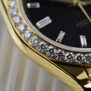 ĐỒNG HỒ ROLEX DAY-DATE BEST COPY BỌC VÀNG MẶT ĐEN ĐÍNH MOISSANITE GM 40MM 4 ĐỒNG HỒ ROLEX ĐAY-DATE BEST COPY BỌC VÀNG MẶT ĐEN ĐÍNH MOISSANITE GM 40MM (1)