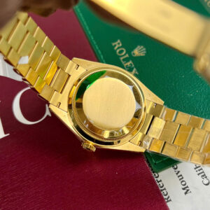 ROLEX DAY-DATE WRAPPED GOLD 18K CUSTOM WATCH PRESIDENT STRAP 36MM 6 ĐỒNG HỒ ROLEX DAY-DATE BỌC VÀNG 18K CHẾ TÁC DÂY PRESIDENT 36MM