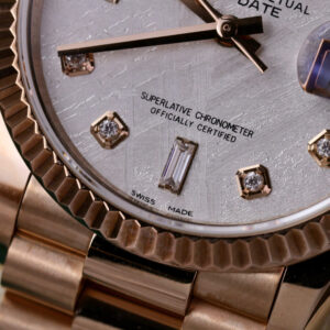 ĐỒNG HỒ ROLEX DAY-DATE BỌC VÀNG HỒNG CHẾ TÁC KIM CƯƠNG MOISSANITE 36MM 4 ĐỒNG HỒ ROLEX DAY-DATE BỌC VÀNG HỒNG CHẾ TÁC KIM CƯƠNG MOISSANITE 40MM