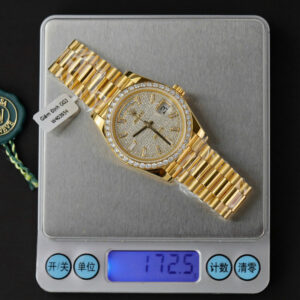 ĐỒNG HỒ ROLEX DAY-DATE CHẾ TÁC BỌC VÀNG 18K FULL MOISSANITE GM 40MM 7 ĐỒNG HỒ ROLEX DAY-DATE CHẾ TÁC BỌC VÀNG 18K FULL MOISSANITE GM 40MM
