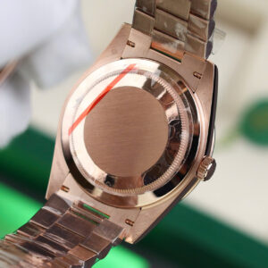 ĐỒNG HỒ ROLEX DAY-DATE CHẾ TÁC BỌC VÀNG HỒNG CỌC BAGUETTE NHÀ MÁY QF 40MM 7 ĐỒNG HỒ ROLEX DAY-DATE CHẾ TÁC BỌC VÀNG HỒNG CỌC BAGUETTE NHÀ MÁY QF 40MM