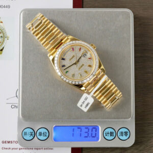 ĐỒNG HỒ ROLEX DAY-DATE CHẾ TÁC BỌC VÀNG VÀNG FULL MOISSANITE NHÀ MÁY GM 40MM 8 ĐỒNG HỒ ROLEX DAY-DATE CHẾ TÁC BỌC VÀNG VÀNG FULL MOISSANITE NHÀ MÁY GM 40MM