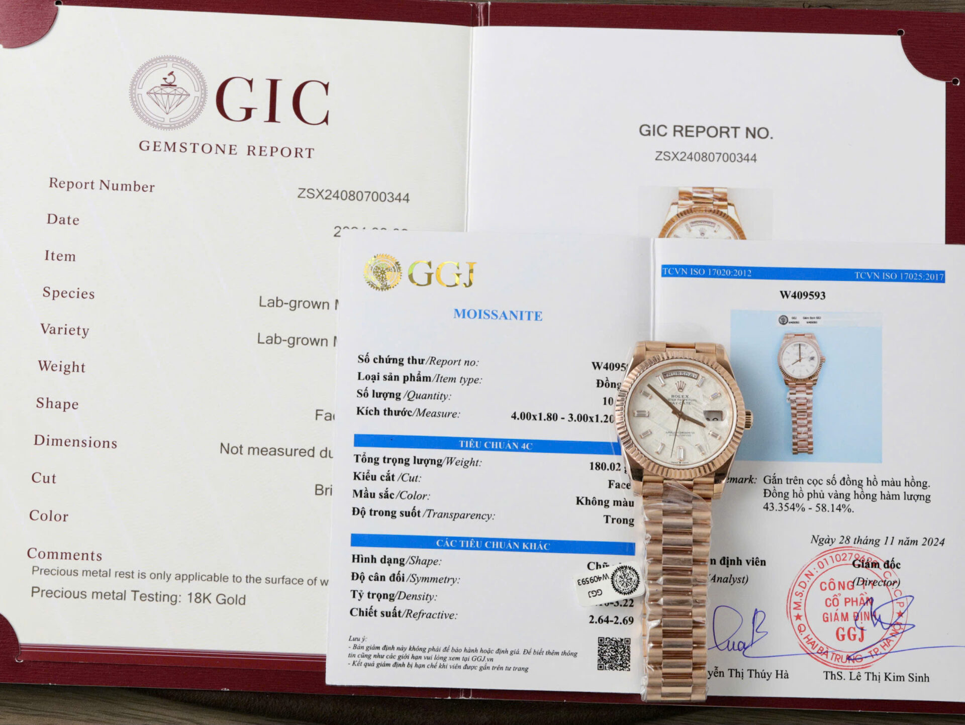 ĐỒNG HỒ ROLEX DAY-DATE REPLICA MẶT THIÊN THẠCH BỌC VÀNG MOISSANITE GM 40MM (2) ĐỒNG HỒ ROLEX DAY-DATE REPLICA MẶT THIÊN THẠCH BỌC VÀNG MOISSANITE GM 40MM