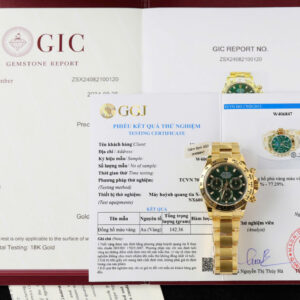 ĐỒNG HỒ ROLEX DAYTONA BỌC VÀNG CHẾ TÁC MẶT XANH NHÀ MÁY BT 40MM