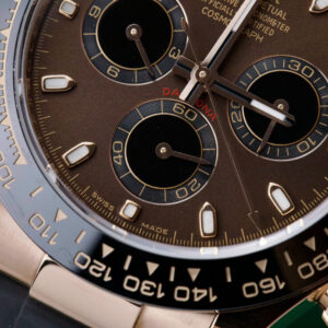 ROLEX DAYTONA WRAPPED GOLD REPLICA WATCHES CHOCOLATE DIAL 40MM 4 ĐỒNG HỒ ROLEX DAYTONA WRAPPED GOLD CHẾ TÁC MẶT CHOCOLATE 40MM (1)