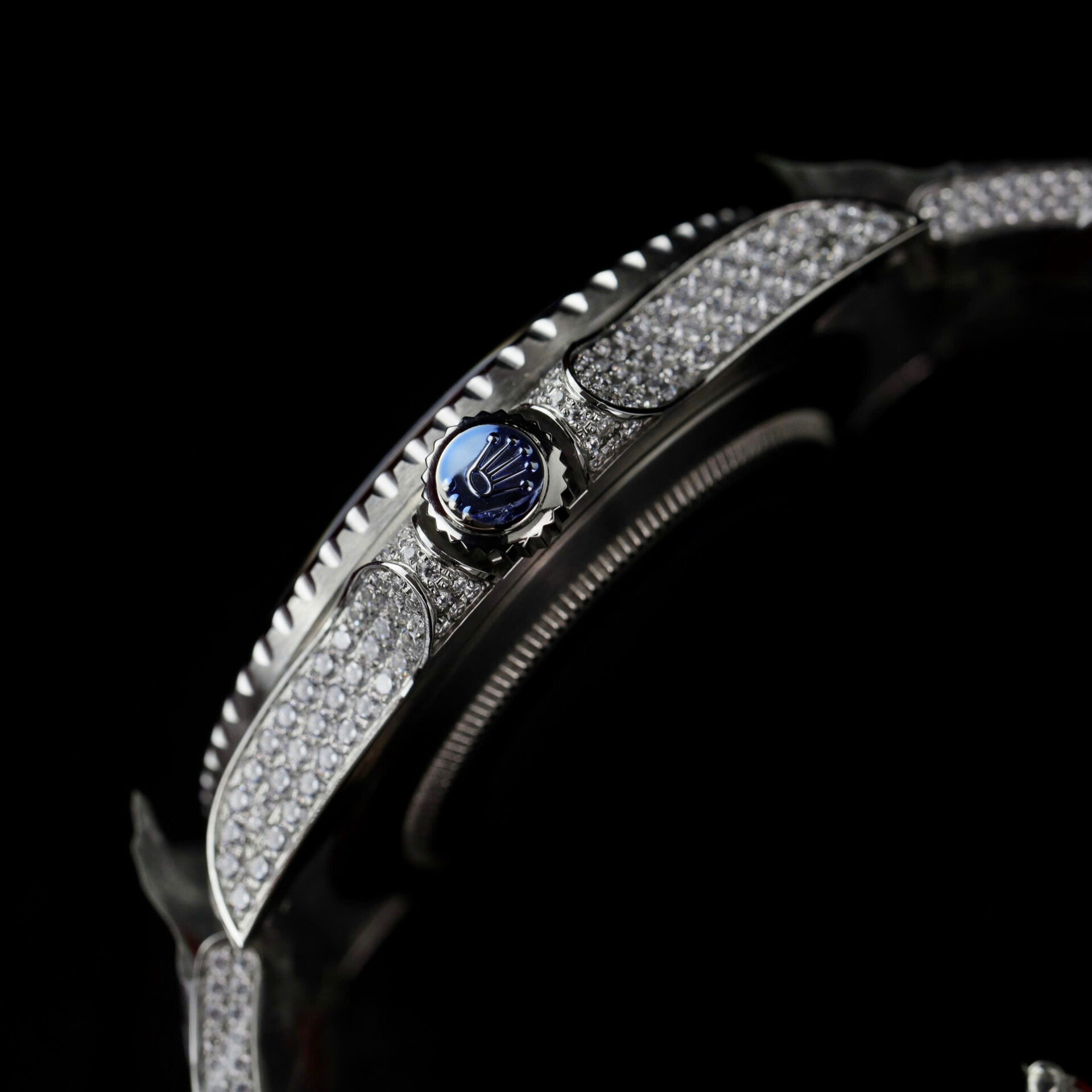 ĐỒNG HỒ ROLEX GMT-MASTER II CHẾ TÁC FULL ĐÁ CZ NHÀ MÁY AMG 40MM (7) ĐỒNG HỒ ROLEX GMT-MASTER II CHẾ TÁC FULL ĐÁ CZ NHÀ MÁY AMG 40MM