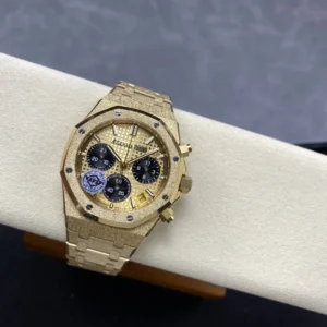 ĐỒNG HỒ AUDEMARS PIGUET ROYAL OAK BEST COPY FROSTED YELLOW GOLD DIAL 41MM 3 ĐỒNG HỒ AUDEMARS PIGUET ROYAL OAK BEST COPY FROSTED YELLOW GOLD DIAL 41MM (2)