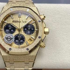 ĐỒNG HỒ AUDEMARS PIGUET ROYAL OAK BEST COPY FROSTED YELLOW GOLD DIAL 41MM (2)