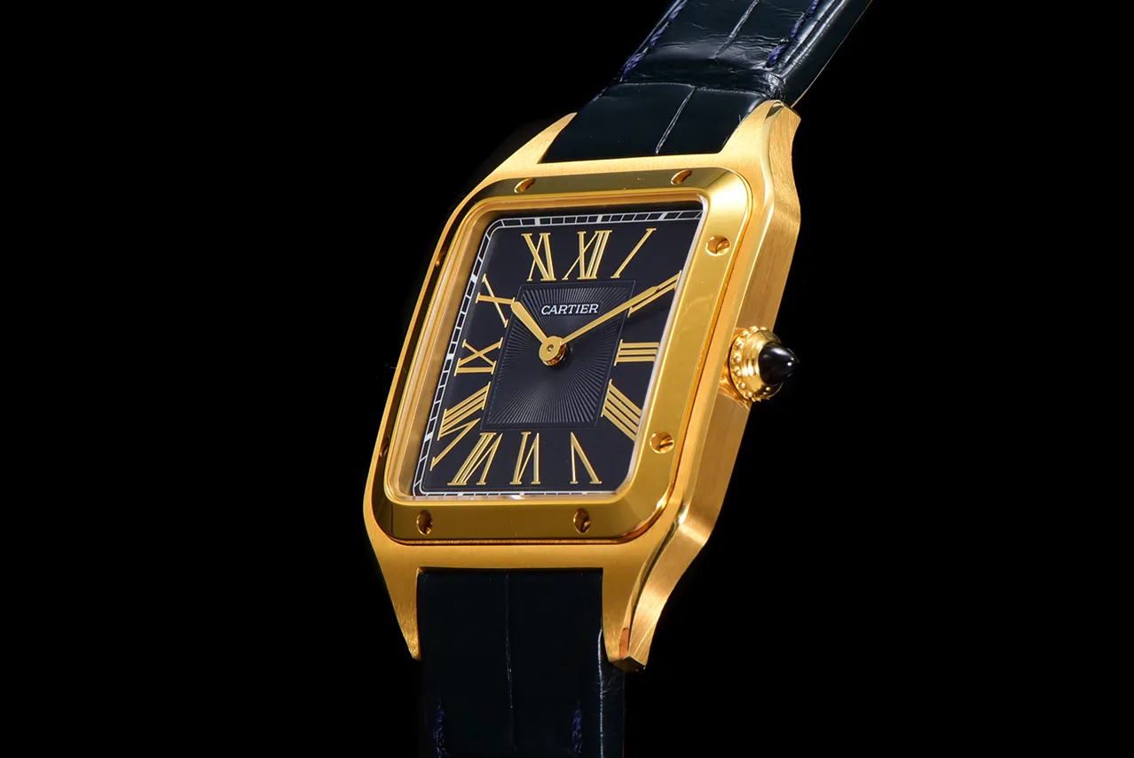 ĐỒNG HỒ CARTIER SANTOS DUMONT WGSA0077 REPLICA LARGE MẶT XÁM NHÀ MÁY F1 43 (1) ĐỒNG HỒ CARTIER SANTOS DUMONT WGSA0077 REPLICA LARGE MẶT XÁM NHÀ MÁY F1 43.5MM