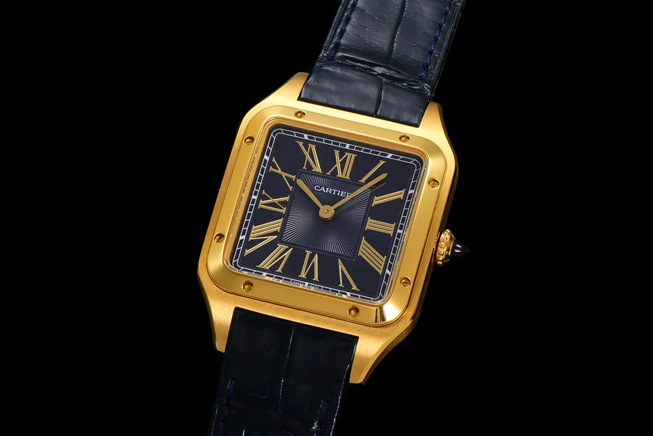 ĐỒNG HỒ CARTIER SANTOS DUMONT WGSA0077 REPLICA LARGE MẶT XÁM NHÀ MÁY F1 43 (4) ĐỒNG HỒ CARTIER SANTOS DUMONT WGSA0077 REPLICA LARGE MẶT XÁM NHÀ MÁY F1 43.5MM