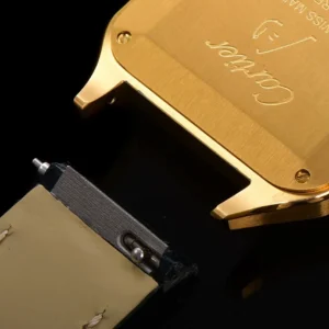 CARTIER SANTOS DUMONT WGSA0077 REPLICA LARGE WATCH GREY DIAL F1 FACTORY 43.5MM 6 ĐỒNG HỒ CARTIER SANTOS DUMONT WGSA0077 REPLICA LARGE MẶT XÁM NHÀ MÁY F1 43.5MM