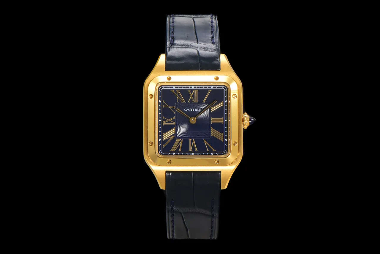 ĐỒNG HỒ CARTIER SANTOS DUMONT WGSA0077 REPLICA LARGE MẶT XÁM NHÀ MÁY F1 43 (7) ĐỒNG HỒ CARTIER SANTOS DUMONT WGSA0077 REPLICA LARGE MẶT XÁM NHÀ MÁY F1 43.5MM