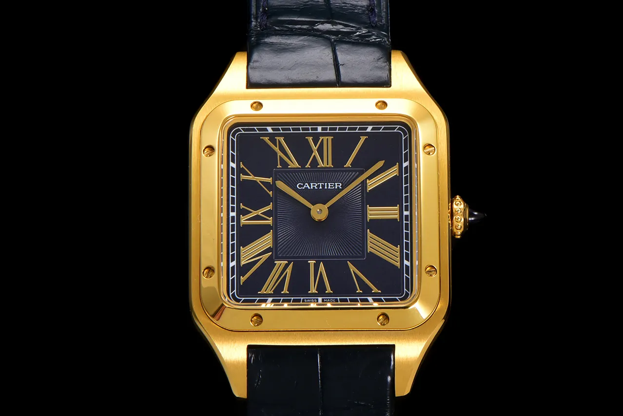 ĐỒNG HỒ CARTIER SANTOS DUMONT WGSA0077 REPLICA LARGE MẶT XÁM NHÀ MÁY F1 43 (8) ĐỒNG HỒ CARTIER SANTOS DUMONT WGSA0077 REPLICA LARGE MẶT XÁM NHÀ MÁY F1 43.5MM