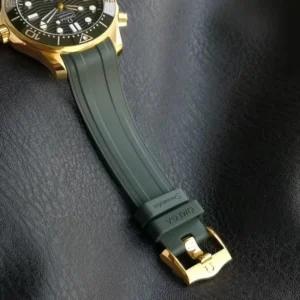 OMEGA SEAMASTER REPLICA WATCH GREEN DIAL CERAMIC BEZEL RUBBER STRAP VSF 42MM 7 ĐỒNG HỒ OMEGA SEAMASTER REPLICA MẶT XANH CERAMIC BEZEL DÂY CAO SU VSF 42MM