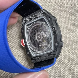 RICHARD MILLE RM67-02 BEST REPLICA WATCH V5 CARBON CASE BLUE DIAL 38,7×47,52MM 3 ĐỒNG HỒ RICHARD MILLE RM67-02 BEST REPLICA V5 VỎ CARBON MẶT XANH 38,7×47,52MM