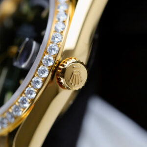 ROLEX DAY-DATE BEST COPY WATCH GREEN DIAL LUMINOUS NUMBER MOISSANITE 36MM 6 ĐỒNG HỒ ROLEX DAY-DATE BEST COPY MẶT XANH CỌC DẠ QUANG BỌC VÀNG MOISSANITE 36MM