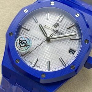 ĐỒNG HỒ AUDEMARS PIGUET ROYAL OAK 15500ST REPLICA GỐM XANH MẶT SỐ TRẮNG APS 41MM 4 ĐỒNG HỒ AUDEMARS PIGUET ROYAL OAK 15500ST REPLICA GỐM XANH MẶT SỐ TRẮNG APS 41MM (1)