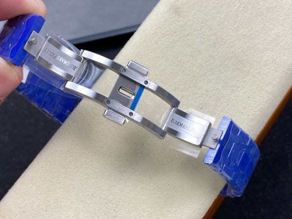 ĐỒNG HỒ AUDEMARS PIGUET ROYAL OAK 15500ST REPLICA GỐM XANH MẶT SỐ TRẮNG APS 41MM (5) ĐỒNG HỒ AUDEMARS PIGUET ROYAL OAK 15500ST REPLICA GỐM XANH MẶT SỐ TRẮNG APS 41MM (1)