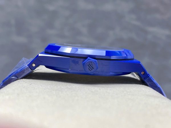 ĐỒNG HỒ AUDEMARS PIGUET ROYAL OAK 15500ST REPLICA GỐM XANH MẶT SỐ TRẮNG APS 41MM (9) ĐỒNG HỒ AUDEMARS PIGUET ROYAL OAK 15500ST REPLICA GỐM XANH MẶT SỐ TRẮNG APS 41MM (1)